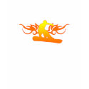 snowboard. tribalz. orange fade. t-shirts by asyrum snowboard. tribalz. orange fade. t-shirts