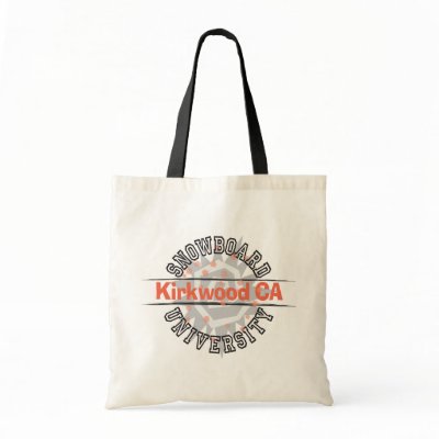 Snowboard University - Kirkwood CA canvas bag