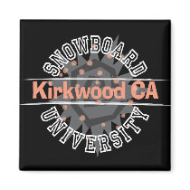 Snowboard University - Kirkwood CA magnets by cdandc Snowboard University - Kirkwood CA magnets