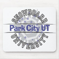 Snowboard University - Park City UT mousepads by cdandc Snowboard University - Park City UT mousepads
