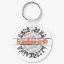 Snowboard University - Sandpoint ID keychains by cdandc Snowboard University - Sandpoint ID keychains