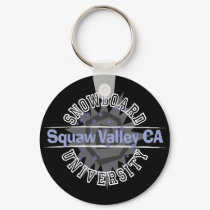 Snowboard University - Squaw Valley CA keychains by cdandc Snowboard University - Squaw Valley CA keychains