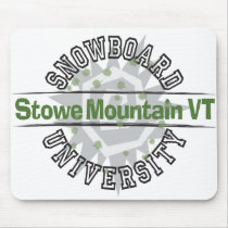 Snowboard University - Stowe Mountain VT mousepads by cdandc Snowboard University - Stowe Mountain VT mousepads