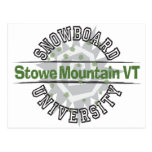 Snowboard University - Stowe Mountain VT Post Card