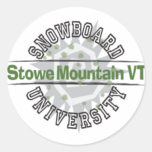 Snowboard University - Stowe Mountain VT Sticker