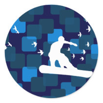 snowboard with birds. stickers by asyrum snowboard with birds. stickers