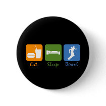 SnowBoardChick Eat Sleep Board Pins