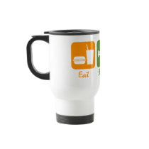 SnowBoardChick Eat Sleep Board Mug