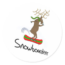 Snowboardeer stickers