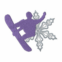 Snowboarder embroidered shirts