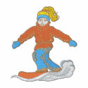 Snowboarder Girl embroidered shirts by ZazzleEmbroidery Snowboarder Girl embroidered shirts