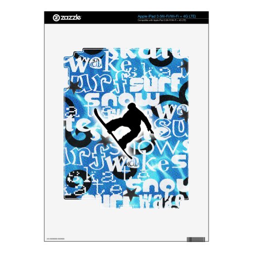 Snowboarder - Gone Boarding Gear Skin For iPad 3
