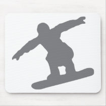 snowboarder in action snowboarding mouse pads