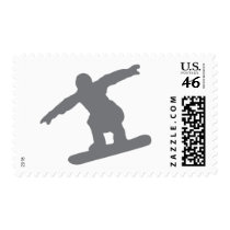 snowboarder in action snowboarding postage