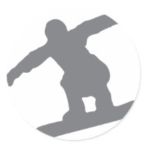 snowboarder in action snowboarding stickers