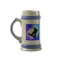 Snowboarder in Whiteout Coffee Mug