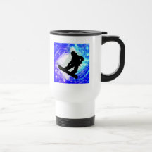 Snowboarder in Whiteout Mug