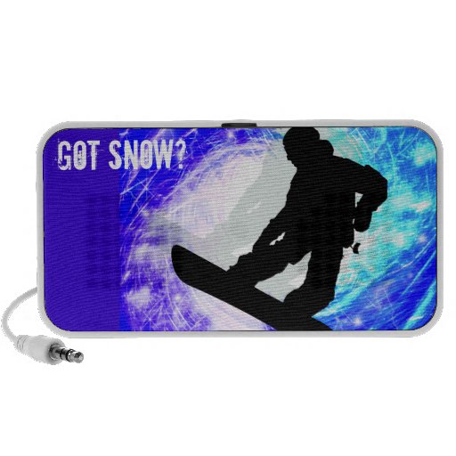 Snowboarder in Whiteout Speaker System