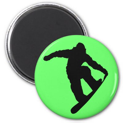 Snowboarder magnets