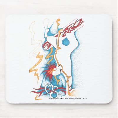 Snowboarder Mouse Pad by osundergroundllc