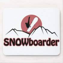Snowboarder mousepads by alternateworlds Snowboarder mousepads