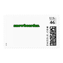 snowboarder postage