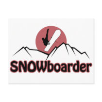 Snowboarder postcards