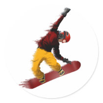 Snowboarder Sticker