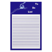 Snowboarder To Do List Personalized Stationery
