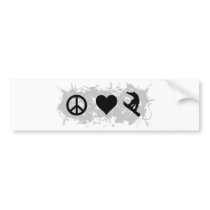Snowboarding 1 bumper sticker