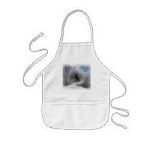 Snowboarding 360 Children's Smock Apron
