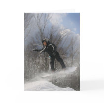 Snowboarding 360 Greeting Card