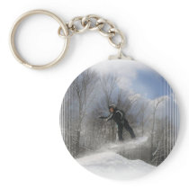 Snowboarding 360 Keychain