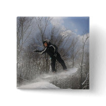 Snowboarding 360 Square Pin