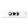 Snowboarding 3 bumper stickers