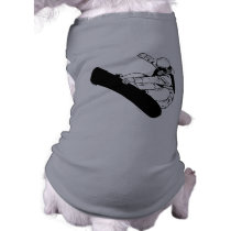 Snowboarding 3 dog t shirt