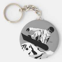 Snowboarding 5 keychains