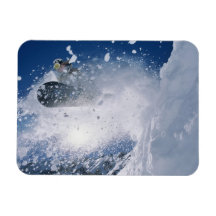 Snowboarding at Snowbird Resort, Wasatch Magnets