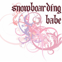 Snowboarding Babe photo sculptures