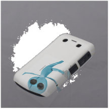 Snowboarding Blue Alien Blackberry Bold Case