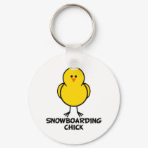 Snowboarding Chick keychains by chicktshirts8 Snowboarding Chick keychains