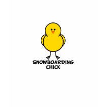 Snowboarding Chick t-shirts