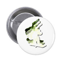 Snowboarding Design Button