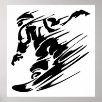 Snowboarding Extreme Sport Poster