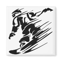Snowboarding Extreme Sports Refrigerator Magnet