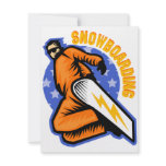 Snowboarding Personalized Announcement