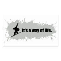Snowboarding is a Way of Life Business Card Template