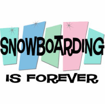 Snowboarding Is Forever photo sculptures