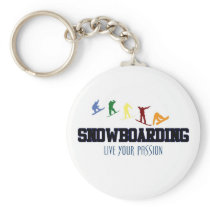 SNOWBOARDING-LIVE YOUR PASSION KEYCHAIN
