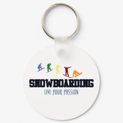SNOWBOARDING-LIVE YOUR PASSION KEYCHAIN by briddel